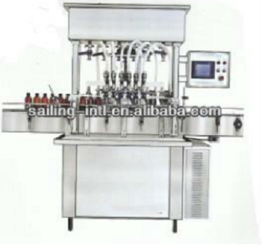 DGP-Z-6 PLC controlled piston paste and liquid filling machine